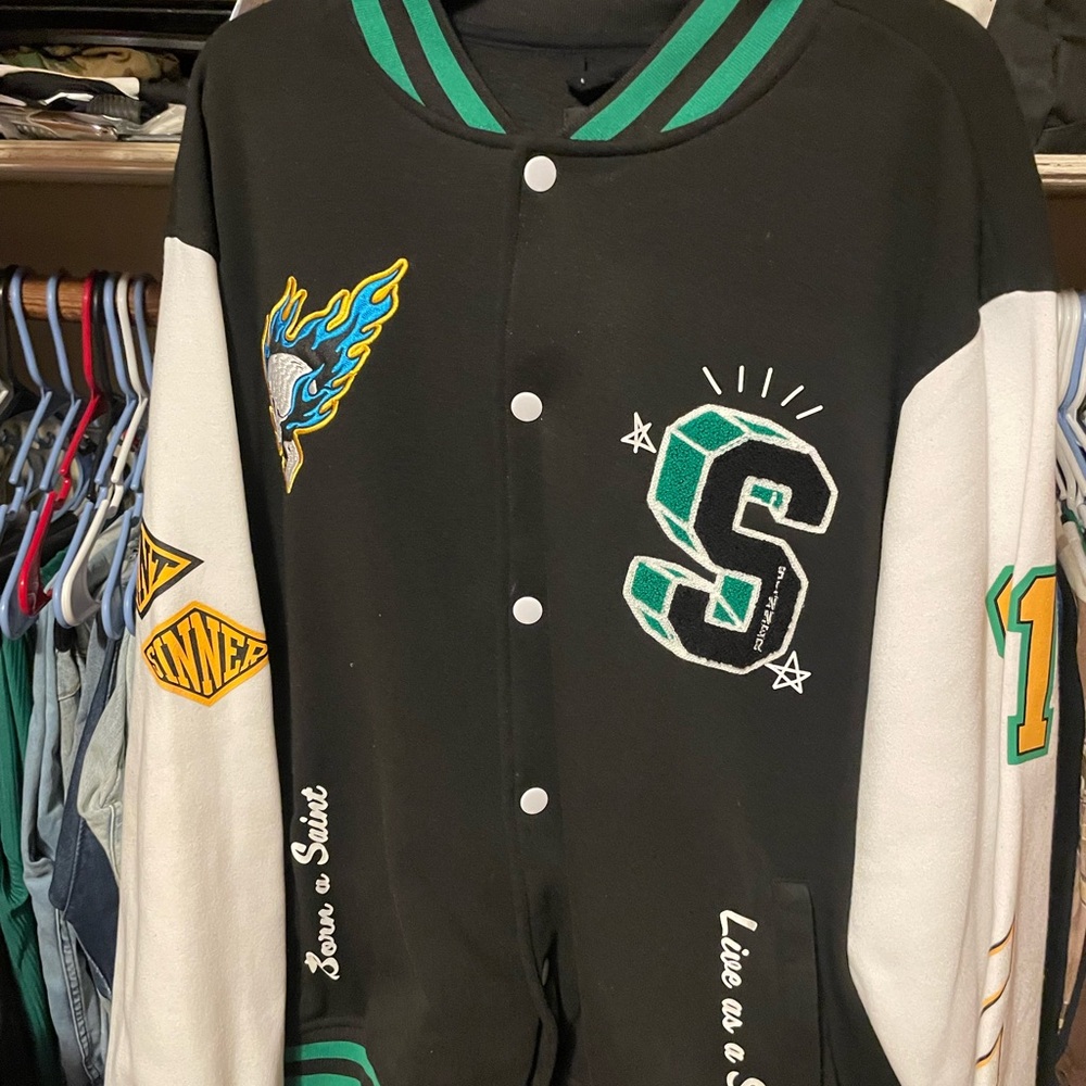 Fashion nova varsity bomber men’s size 3xl